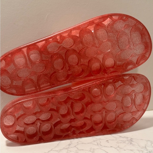 Coach Women's Blush Ulyssa Jelly Pool Slides - Picture 8 of 11